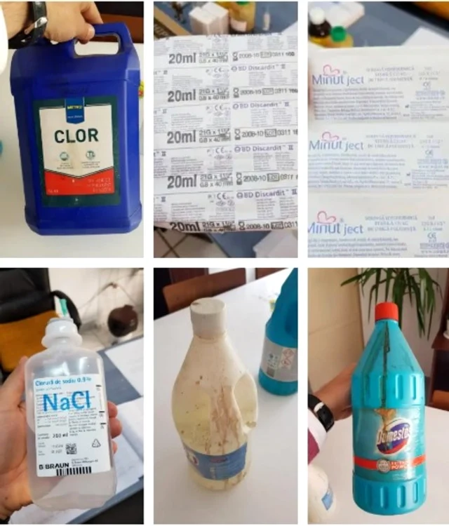 
    Mizerie și materiale sanitare expirate descoperite într-un centru de vaccinare din AradFOTO Glasul Aradului  