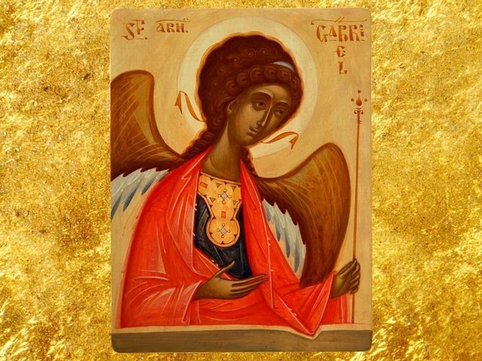 Sfântul Arhanghel Gabriel. Icoană de Gabriel Toma Chituc