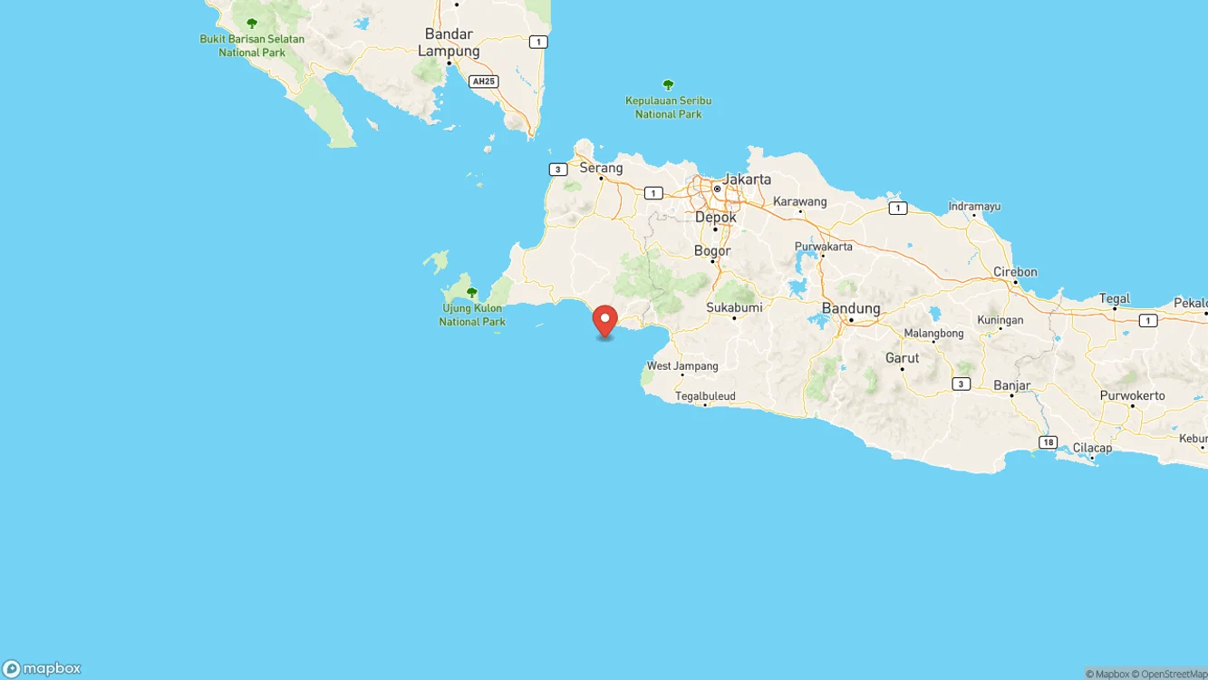 Cutremur în zona insulei Java a Indoneziei Foto: Twitter/ @QuakeAlerts