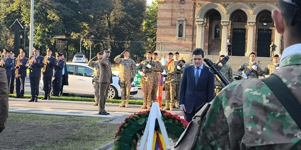 Nicușor Dan a depus o coroana de flori la „Timișoara Cities Summit” foto TION ro jpeg