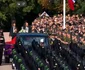 Prințul Sverre Magnus, Regele Haakon, Prințesa Ingrid Alexandra și Prințesa Martha Louise la funeraliile Regelui Harald.