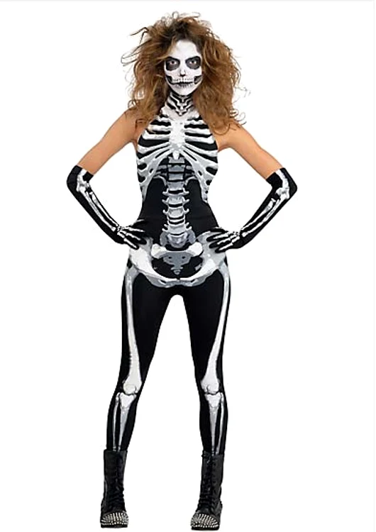Cele mai înfricoşătoare costumaţii de Halloween: Femeia schelete 