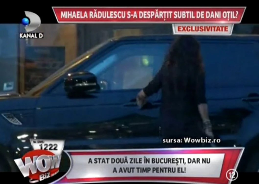 Mihaela Rădulescu a stat singură în Bucureşti, două zile (captură: WOWbiz)