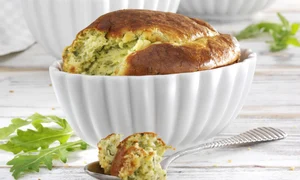sufleu de broccoli cu branza de capra jpeg