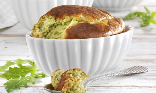 sufleu de broccoli cu branza de capra jpeg