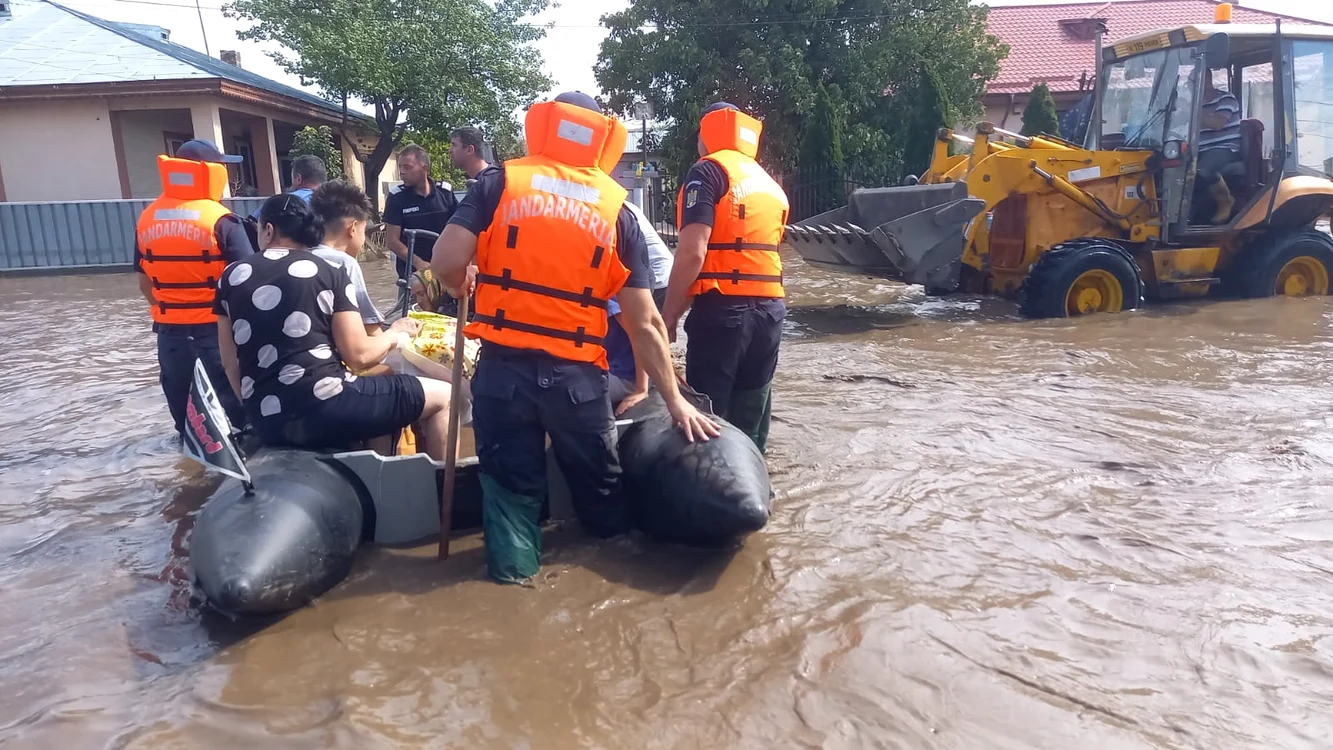 Județul Galați a fost cel mai grav afectat FOTO: ISU Galați 