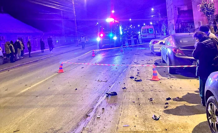 Accidentul a avut loc aproape de miezul nopții, pe strada laminoriștilor FOTO: Adevărul