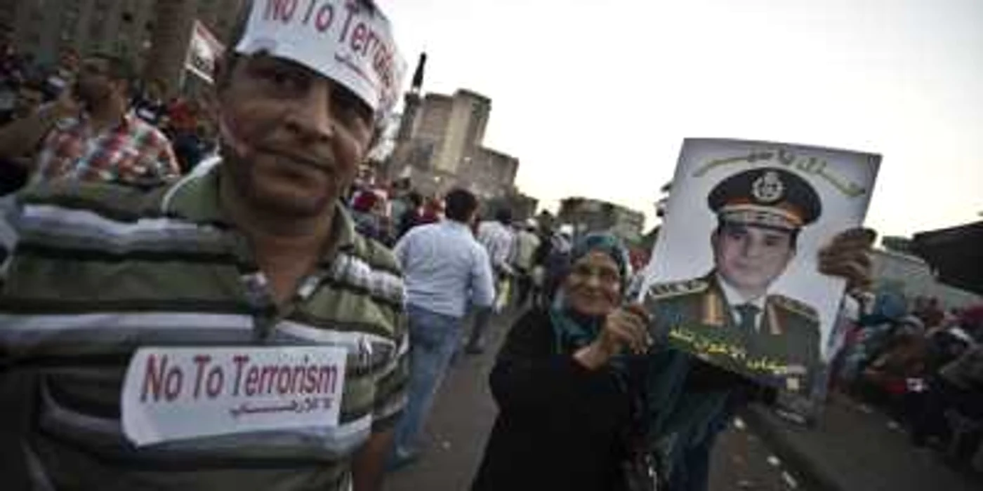 Susţinători ai generalului El-Sisi FOTO AFP