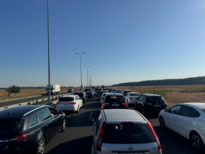 Trafic îngreunat pe A3/FOTO: Facebook