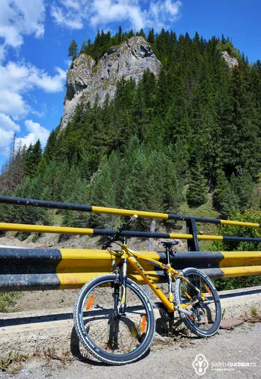 cu bicicleta pe valea bistritei. foto