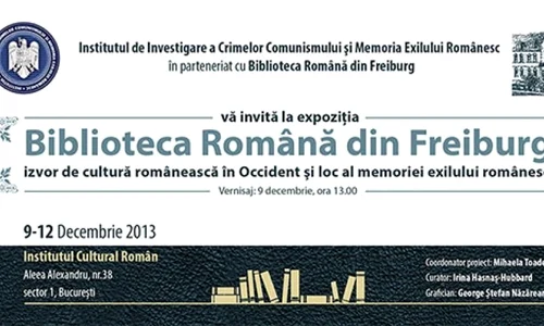 Expoziţie cu documente şi obiecte rare din colecţia Bibliotecii Române din Freiburg, organizată de IICCMER jpeg