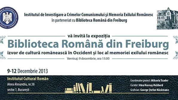 Expoziţie cu documente şi obiecte rare din colecţia Bibliotecii Române din Freiburg, organizată de IICCMER jpeg