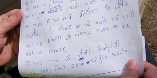 În biletul de adio şi-a cerut iertare de la mama lui