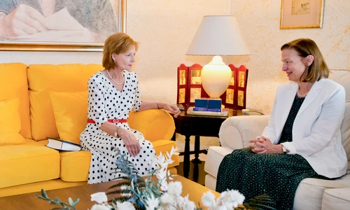 Majestatea Sa Margareta în rochie cu buline   Daniel Angelescu, Casa Majestății Sale (2) jpeg