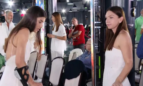 Sorana Cîrstea și Simona Halep. Captură tv