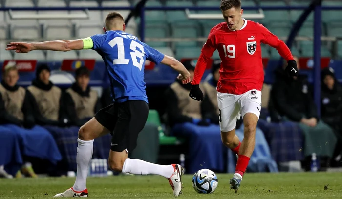 Christoph Baumgartner (dreapta) a înscris în secunda șase (FOTO: EPA)