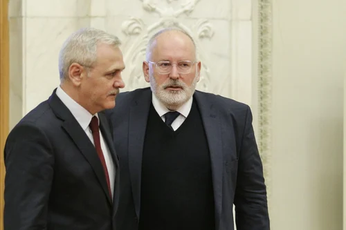 Frans Timmermans  si Liviu Dragnea Inquam Photos / Octav Ganea