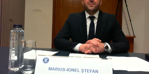Marius Ionel Ștefan FOTO captură video de la interviul la Ministerul Justiției