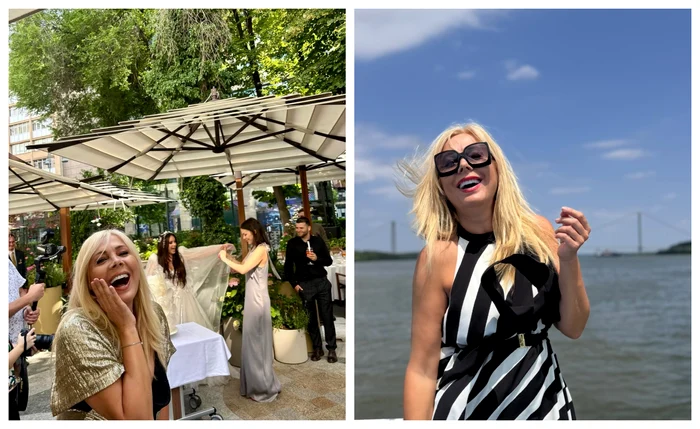 Emoții de proporții pentru Dana Săvuică. Fiica vedetei, Julie, a îmbrăcat rochia de mireasă. FOTO