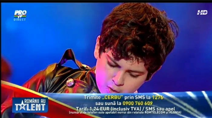 FOTO Cel mai tânăr şi talentat chitarist de pe scena Românii au Talent