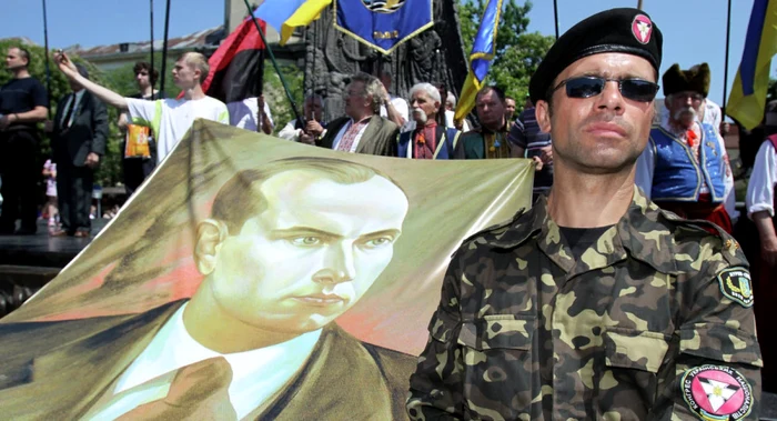 Stepan Bandera omagiat în Ucraina. Foto: Arhiva Adevărul