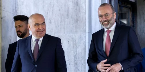 ilie bolojan si manfred weber. foto facebook/manfred weber