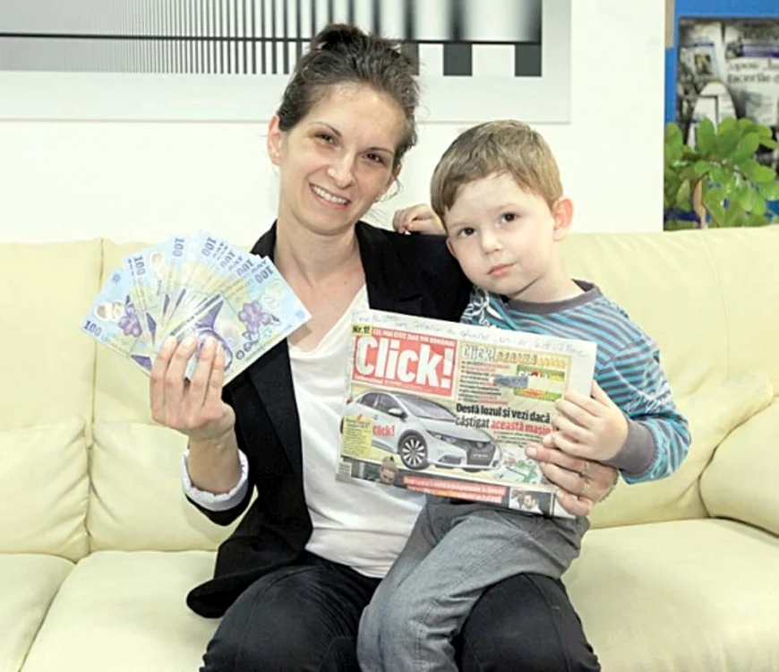 
    Gabriela Trifu a intrat în familia câştigătorilor Click!MANIA, în mai, când a câştigat 5.000 de lei cu lozul norocos  