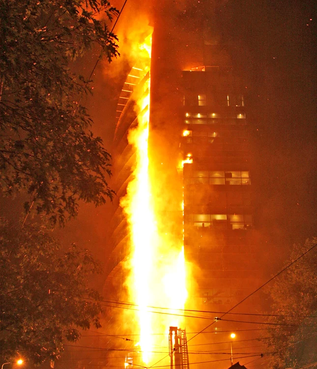 Millenium Center, scrum  de la un scurtcircuit