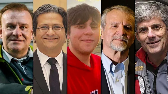 Hamish Harding, Shahzada Dawood, Suleman Dawood, Paul-Henri Nargeolet şi Stockton Rush