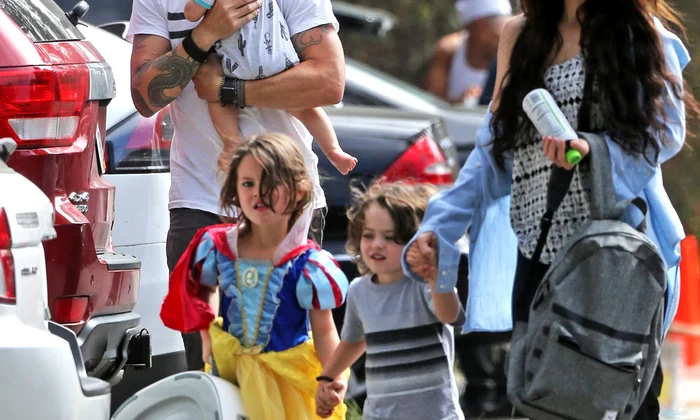 *EXCLUSIVE* Megan Fox and husband Brian Austin Green take there kids for some sushi in Malibu jpeg