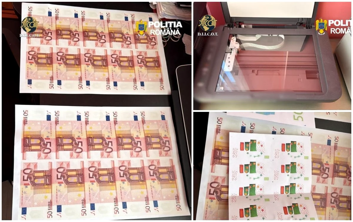 O fabrică de bani falsi a fost descoperită de DIICOT
