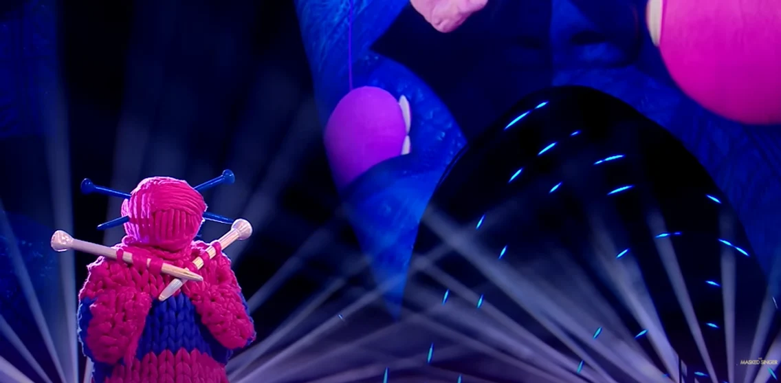 Claire Richard Knitting Masked Singer