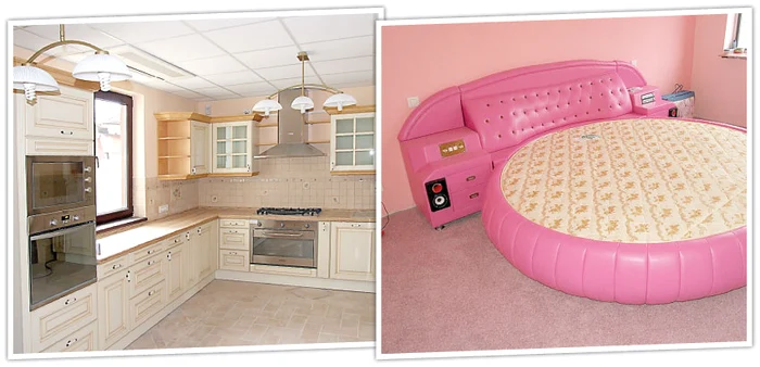 Bucătăria și dormitoarele locuinței arată ca în filme