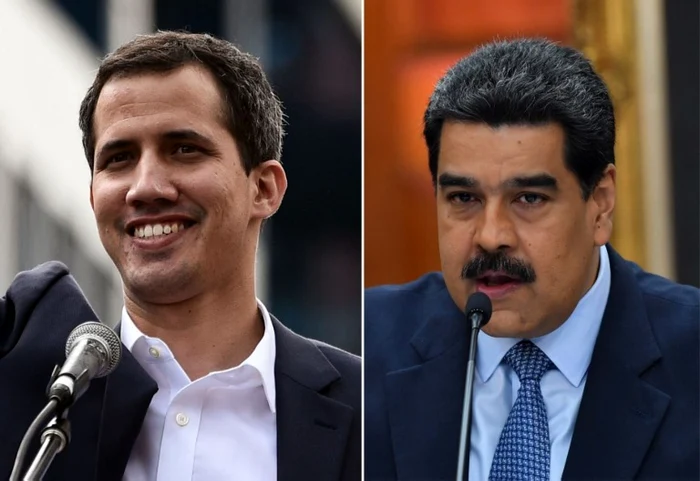 Juan Guaido şi Nicolas Maduro