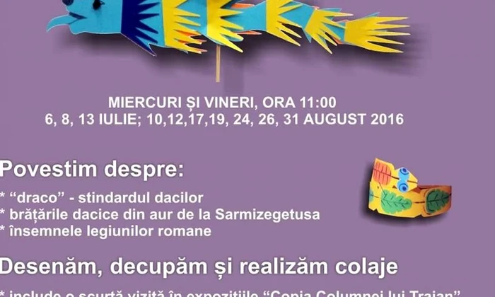 Ateliere de vacanță la Muzeul Național de Istorie a României jpeg