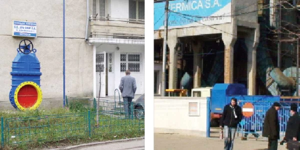La Apa Grup (stânga) şi Termica vor veni lichidatorii judiciari pentru a vinde clădiri şi utilaje