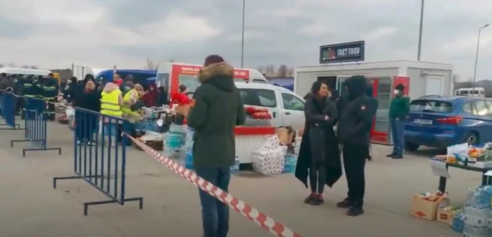 Refugiaţi ucraineni la graniţa de la Isaccea Tulcea Sursa Youtube Centrul pentru Resurse Civice