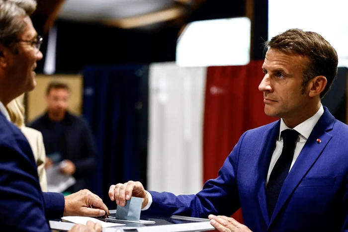 Emmanuel Macron la alegerile legislative din Franta FOTO EPA EFE