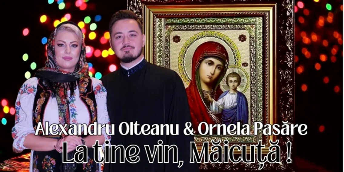 Ornela Pasăre și Alexandru Olteanu au filmat o priceasnă  la Biserica Sfinții Români de la Piața Trapezului foto: arhiva personală 