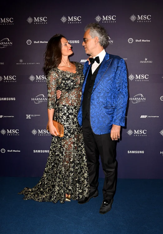Andrea Bocelli se mândrește cu soția lui tinerică