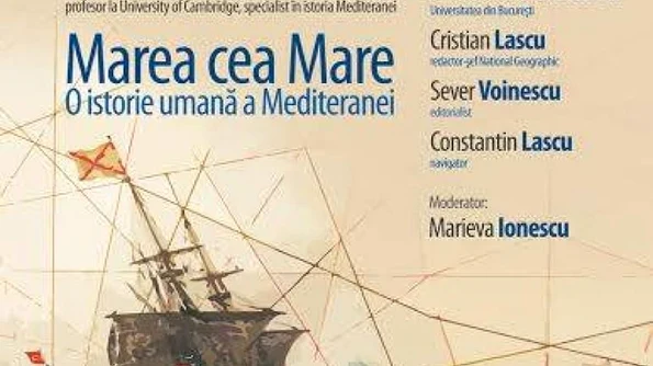 Lansare de carte și dezbatere: „Marea cea mare  O istorie umană a Mediteranei” jpeg