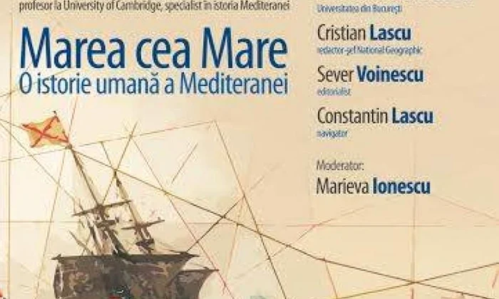 Lansare de carte și dezbatere: „Marea cea mare  O istorie umană a Mediteranei” jpeg