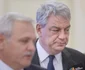 Premierul Mihai Tudose şi preşedintele camerei deputaţilor Liviu Dragnea sosesc la dezbaterea moţiunii PSD dăunează grav sănătăţii în plenul parlamentului FOTO Mediafax / Andreea Alexandru