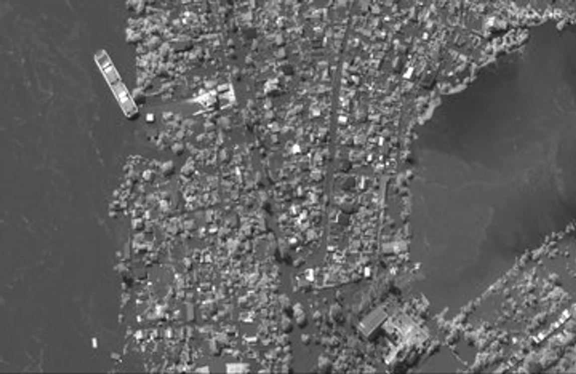 Imagini din satelit arată amploarea inundațiilor din regiunea Herson FOTO MAXAR