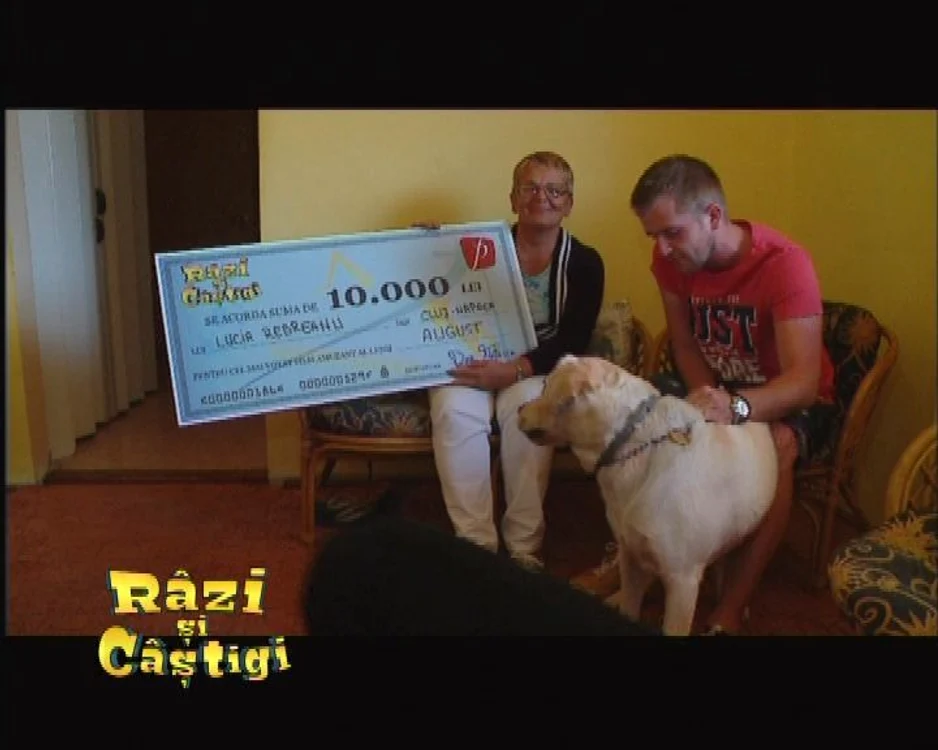 Şi căţeii femeii se vor bucura de suma pe care aceasta a câştigat-o