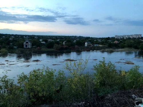 Consecințe ale distrugerii barajului de lângă Krivoi Rog FOTO Nexta TV via Twitter