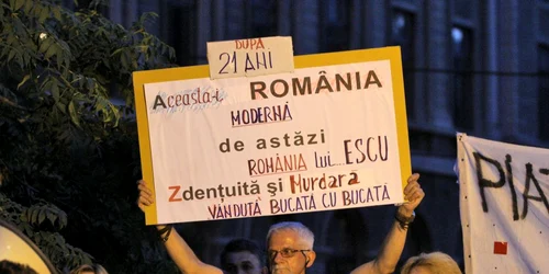 Românii protestează tot mai des faţă de întreaga clasă politică FOTO Mediafax