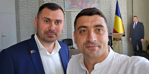 Vasile Costiuc și George Simion foto Facebook jpg