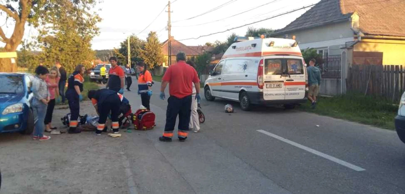 Echipajul de pe Ambulanţă nu a mai putut face nimic pentru victima accidentului