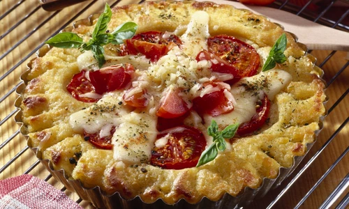 Vegetables   Potato pie with Tomato and Cheese jpeg